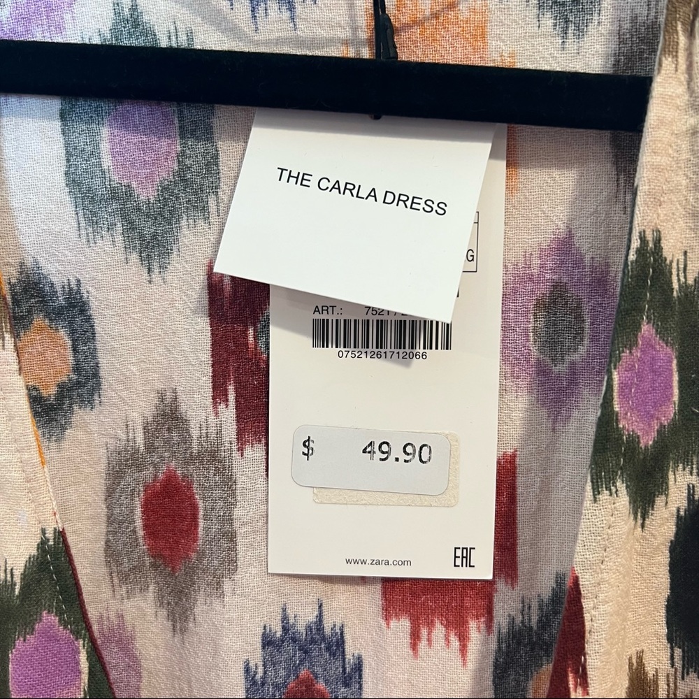 NWT Zara “The Carla Dress” Wrap Dress - Picture 3 of 5